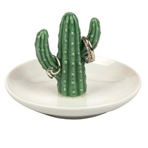 New cactus Decorative Ceramic Ring Tray